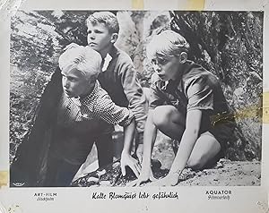 Zwei Photographien aus dem Film: Kalle Blomquist lebt gefährlich (1953). Original-Kinowerbemateri...