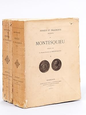 Seller image for Penses et Fragments indits de Montesquieu (2 Tomes - Complet) for sale by Librairie du Cardinal