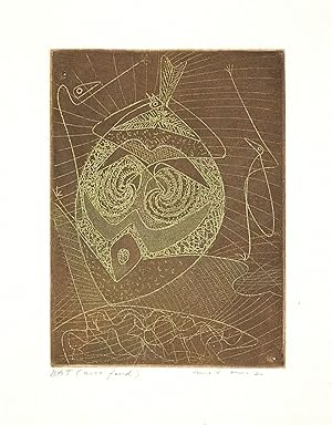 "Masque" - Aquatinte originale signée de Max Ernst