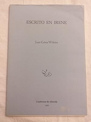 Imagen del vendedor de Escrito en Irene. a la venta por Aaromadelibros