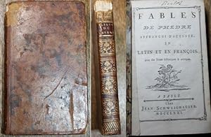 Fables de Phedre affranchi d'auguste, en latin et en franc ois, avec des notes historiques & crit...
