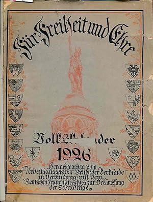 Für Freiheit und Ehre Volkskalender 1926 Hrsg. vom Arbeitsausschuß Deutscher Verbände in Verbindu...