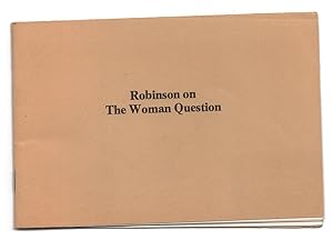 Imagen del vendedor de Earth's Daughters #4: Robinson on The Woman Question a la venta por Arundel Books