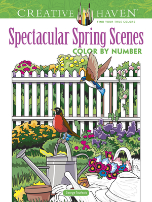 Seller image for Creative Haven Spectacular Spring Scenes Color by Number (Paperback or Softback) for sale by BargainBookStores