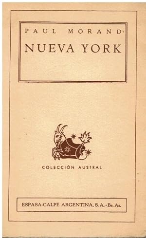 Imagen del vendedor de NUEVA YORK. Trad. Julio Gmez de la Serna. a la venta por angeles sancha libros