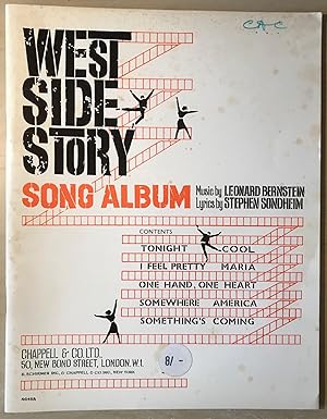 West Side Story Song Album By Sondheim Stephen Leonard Bernstein Very Good Soft Cover