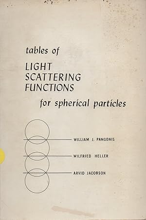 Image du vendeur pour Tables of Light Scattering Functions for Spherical Particles mis en vente par Book Booth