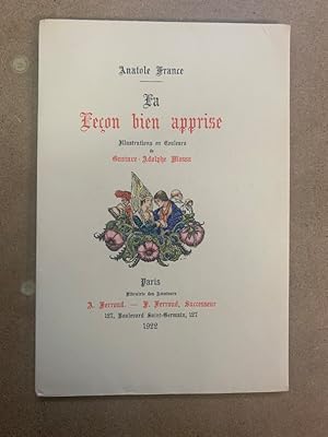 La leçon bien apprise. Illustrations en couleurs de Gustave-Adolphe MOSSA