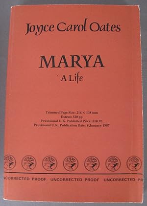 Imagen del vendedor de Marya A Life a la venta por Dale A. Sorenson