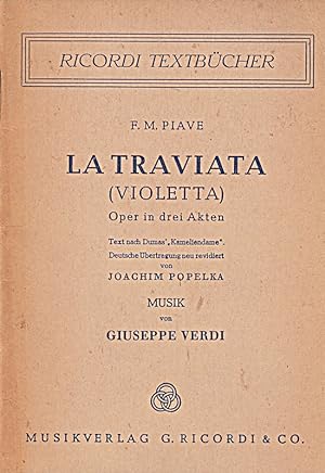 Seller image for La Traviata : Oper in 3 Aufzgen Textbuch for sale by Die Buchgeister
