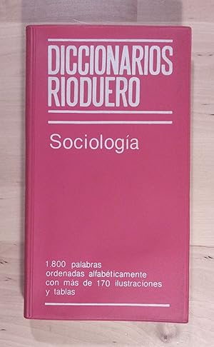 Bild des Verkufers fr Diccionarios Rioduero. Sociologa zum Verkauf von Llibres Bombeta