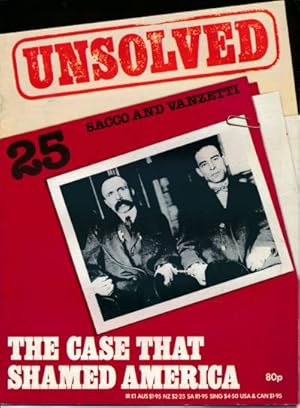 Seller image for Sacco and Vanzetti. Unsolved No. 25 for sale by Barter Books Ltd