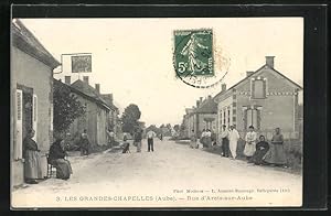 Carte postale Les-Grandes-Chapelles, Rue d`Arcis-sur-Aube