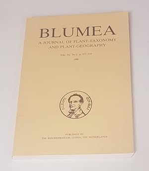 Image du vendeur pour Blumea - A Journal of Plant-Taxonomy and Plant-Geography - Vol 34, No 2, p.227-520 - 1990 mis en vente par CURIO