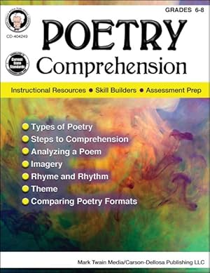 Image du vendeur pour Poetry Comprehension Grades 6 - 8 : Instruction, Practice, Assessment mis en vente par GreatBookPrices