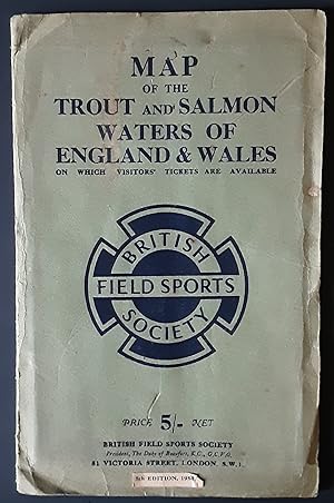 Map Of The Trout and Salmon Waters of England and Wales