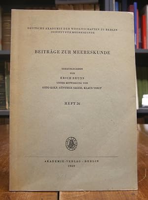 Beiträge zur Meereskunde. Heft 26 mit Abb.