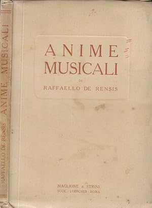 Immagine del venditore per Anime musicali La sensibilit musicale nei poeti, letterati e filosofi-Leonardo-D'Annunzio-Lenau-Giorgio Sand-Nencioni-Tarchetti-Oriani-Walter Pater venduto da Biblioteca di Babele