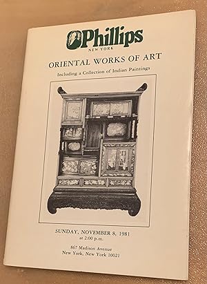 Phillips Oriental Works of Art. Including a Collection of Indain Paintings. November 8, 1981