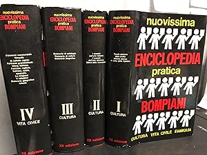 NUOVISSIMA ENCICLOPEDIA PRACTICA BOMPIANI (5 VOLIMINI COMPLETI).