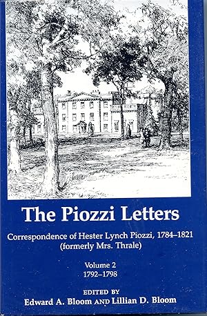 Seller image for Piozzi Letters: 1792-98 v. 2: Correspondence of Hester Lynch Piozzi, 1784-1821 (Formerly Mrs.Thrale) for sale by Studio Books
