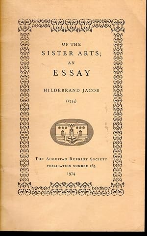 Immagine del venditore per Of the Sister Arts; An Essay (1734) (Augustan Reprint Society #165) venduto da Dorley House Books, Inc.