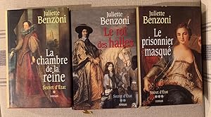 Image du vendeur pour Secret d tat SRIE COMPLTE DE 3 LIVRES. LA CHAMBRE DE LA REINE, LE ROI DES HALLES , LE PRISONNIER MASQU. mis en vente par Lioudalivre