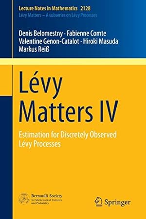Bild des Verkufers fr Lvy Matters IV: Estimation for Discretely Observed Lvy Processes: 2128 zum Verkauf von Libro Co. Italia Srl