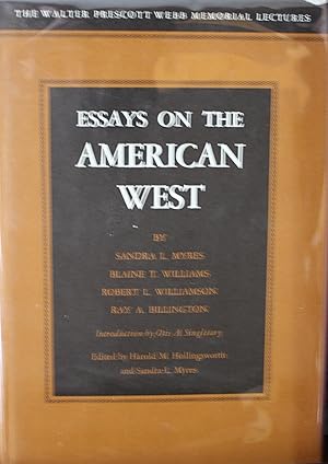 Imagen del vendedor de Essays on the American West The Walter Prescott Webb Memorial Lectures a la venta por Old West Books  (ABAA)