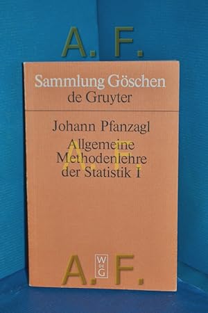 Bild des Verkufers fr Allgemeine Methodenlehre der Statistik, 1 Elementare Methoden unter besonderer Bercksichtigung der Anwendungen in den Wirtschafts- und Sozialwissenschaften : mit 24 Tab. Sammlung Gschen , Bd. 5746 zum Verkauf von Antiquarische Fundgrube e.U.