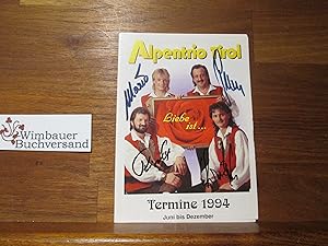 Bild des Verkufers fr Original Autogramm Alpentrio Tirol Volkstmlicher Schlager /// Autogramm Autograph signiert signed signee zum Verkauf von Antiquariat im Kaiserviertel | Wimbauer Buchversand