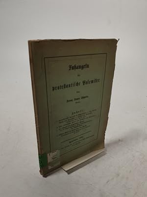 Bild des Verkufers fr Fuangeln fr protestantische Polemiker. zum Verkauf von Antiquariat Bookfarm