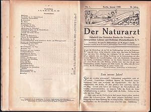 Der Naturarzt mit Sonderbeilage. Zeitschrift des Deutschen Bundes der Vereine für naturgemässe Le...