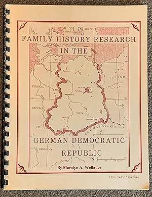 Seller image for Family History Research in the German Democratic Republic for sale by DogStar Books