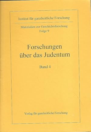 Seller image for Forschung ber das Judentum. Materialien zur Geschichtsforschung Folge 9, Band 4. for sale by Lewitz Antiquariat