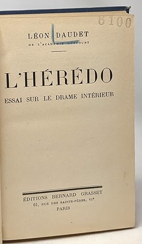 Image du vendeur pour L'hrdo - essai sur le drame intrieur mis en vente par crealivres