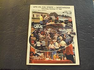 UPS vs. Cal State Northridge Oct 17 1981 Home Coming