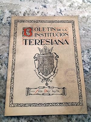 BOLETIN DE LA INSTITUCION TERESIANA. Año VII. Febrero 1922. nº 87