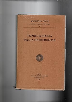 Bild des Verkufers fr Teoria e storia della storiografia. zum Verkauf von Libreria Gull