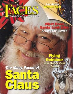 Seller image for Faces: People Places and Cultures, November/December 2009, The Many Faces of Santa Claus for sale by Never Too Many Books