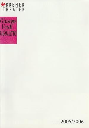Imagen del vendedor de Programmheft RIGOLETTO von Giuseppe Verdi. Premiere 18. September 2005 Spielzeit 2005 / 2005 a la venta por Programmhefte24 Schauspiel und Musiktheater der letzten 150 Jahre