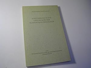 Bild des Verkufers fr Einfhrung in die Geschichte der klassischen Philologie / Die Altertumswissenschaft zum Verkauf von Antiquariat Fuchseck