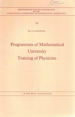 Seller image for Programmes of mathematical university training of physicists for sale by Antiquariaat van Starkenburg