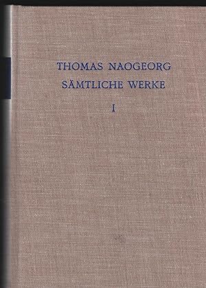 Sämtliche Werke Erster Band Dramen 1: Tragoedia nova Pammachius. nebst der deutschen Übersetzung ...