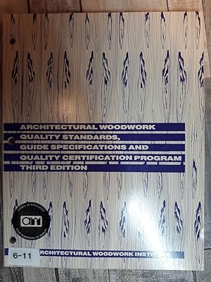 Seller image for Architectural Woodwork Quality Standards Guide Specifications and Quality Certification Program for sale by Archives Books inc.