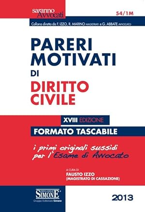 Seller image for Pareri motivati di diritto civile. Ediz. minor for sale by Libro Co. Italia Srl