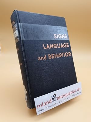 Bild des Verkufers fr Signs, Language and Behavior zum Verkauf von Roland Antiquariat UG haftungsbeschrnkt
