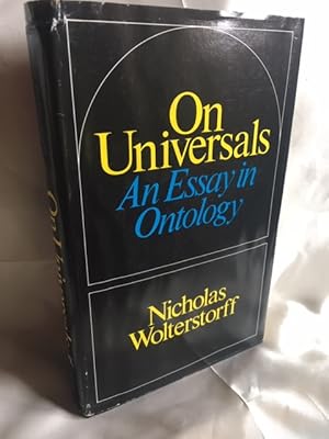 On Universals: An Essay in Ontology