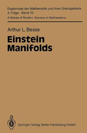 Bild des Verkufers fr Einstein Manifolds zum Verkauf von AHA-BUCH GmbH