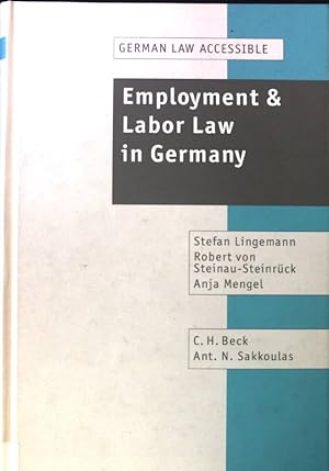 Seller image for Employment & labor law in Germany. for sale by books4less (Versandantiquariat Petra Gros GmbH & Co. KG)